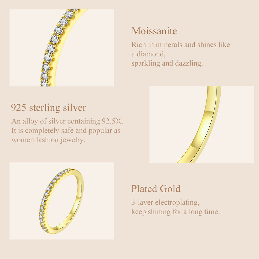 Dainty Pavé Band