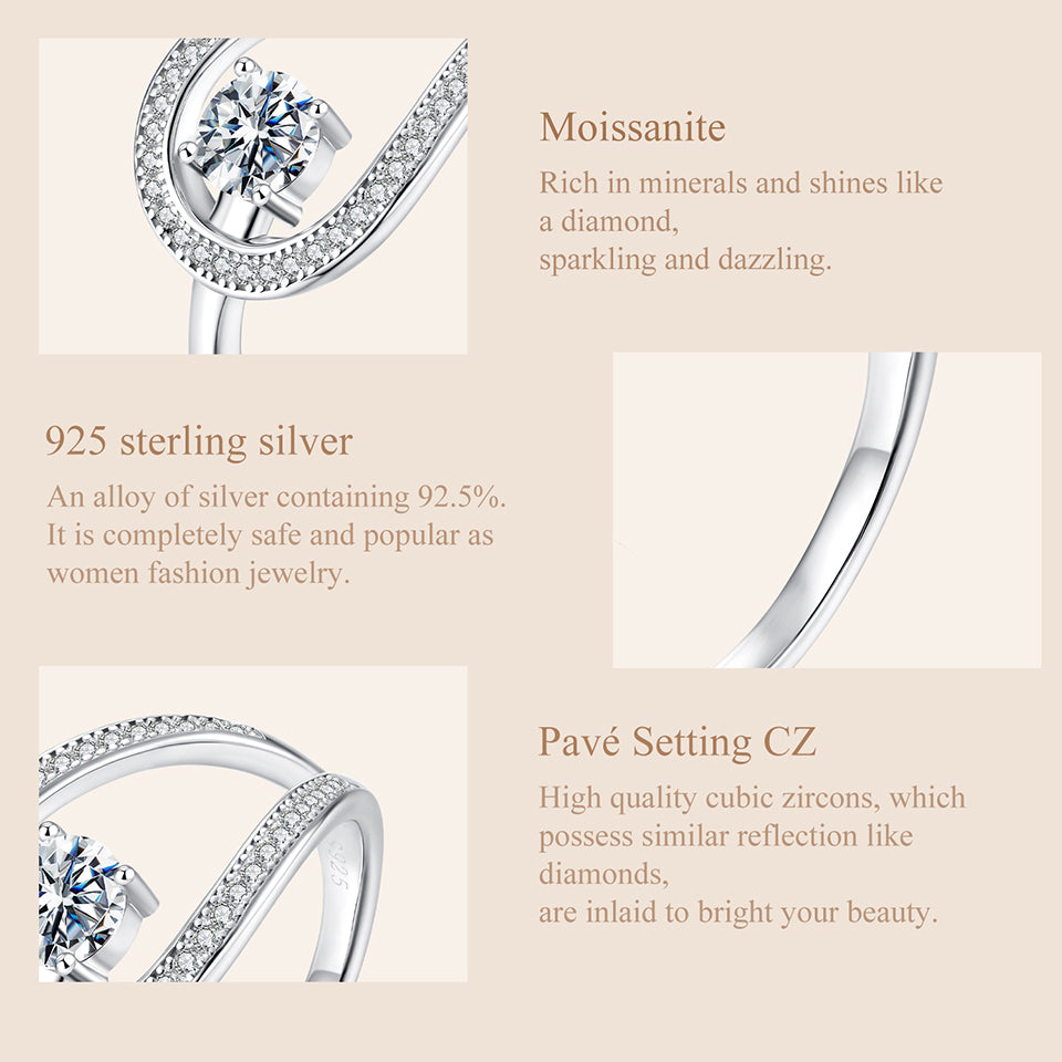 Floating Solitaire Halo Ring