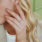 Floating Solitaire Halo Ring