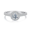 Halo Pavé Promise Ring