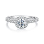 Halo Pavé Promise Ring