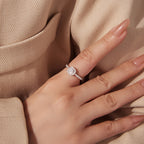 Halo Pavé Promise Ring