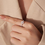 Halo Pavé Promise Ring