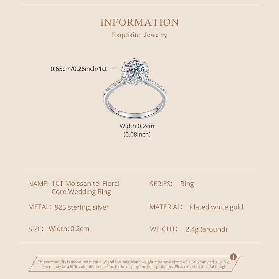 Crown Pavé Solitaire Ring