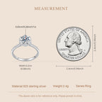 Crown Pavé Solitaire Ring