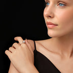 Crown Pavé Solitaire Ring