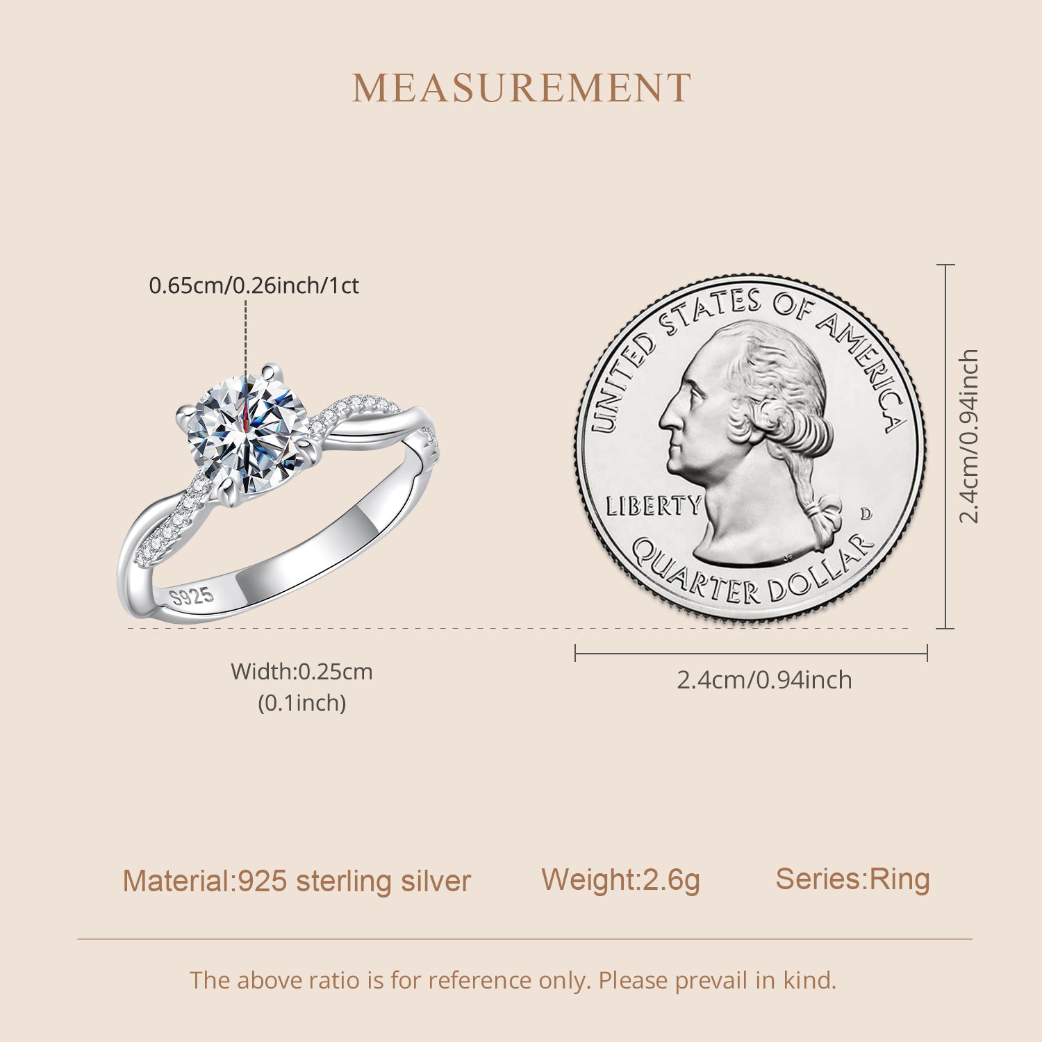 1ct Twisted Engagement Ring