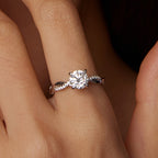 1ct Twisted Engagement Ring