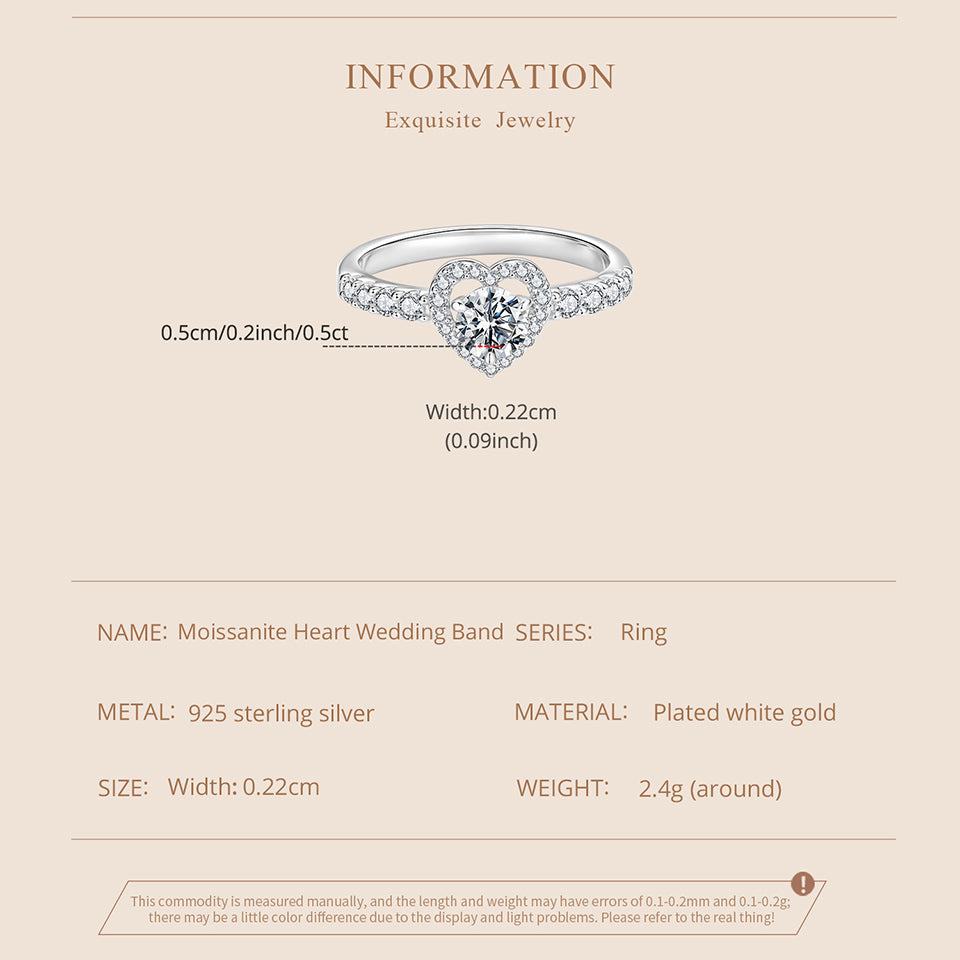 Romantic Heart Promise Ring