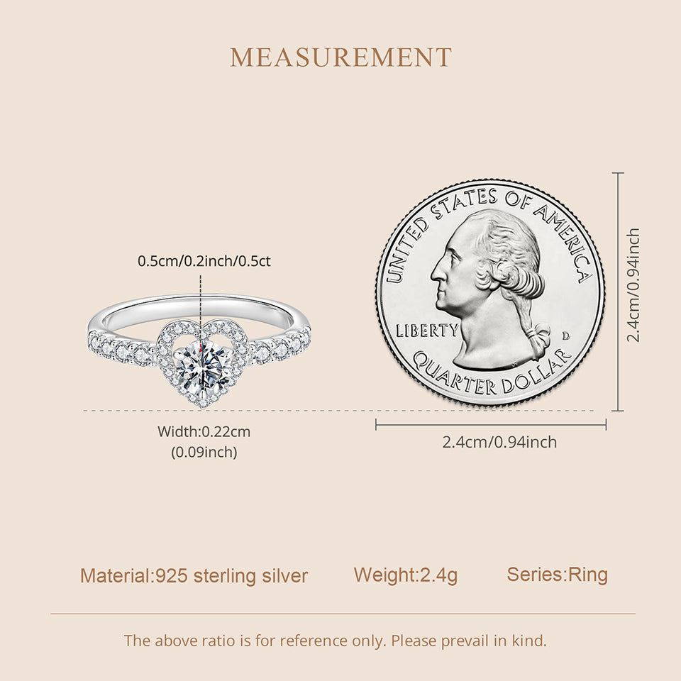 Romantic Heart Promise Ring