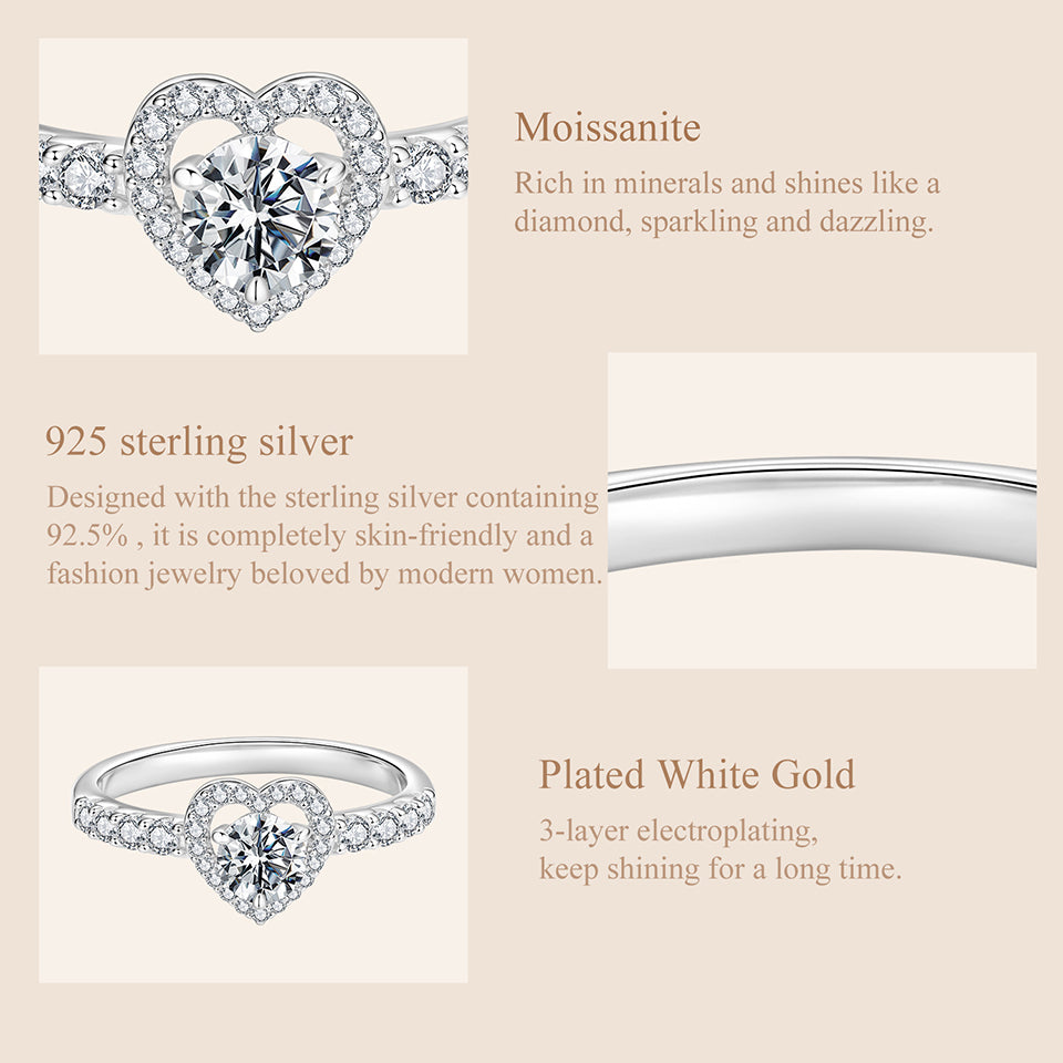 Romantic Heart Promise Ring