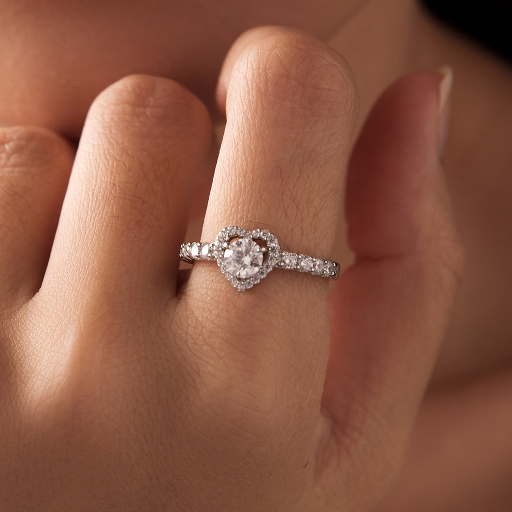 Romantic Heart Promise Ring