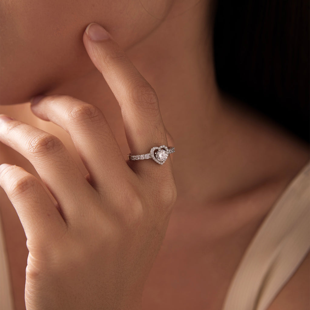 Romantic Heart Promise Ring