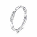 Twisted Pavé Stacking Band