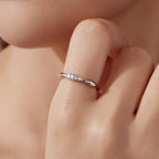 Twisted Pavé Stacking Band