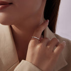 Twisted Pavé Stacking Band
