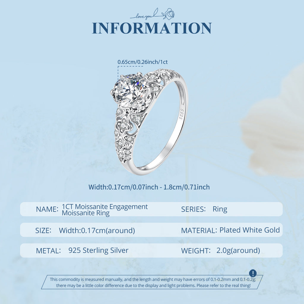 1ct Vintage Solitaire Ring