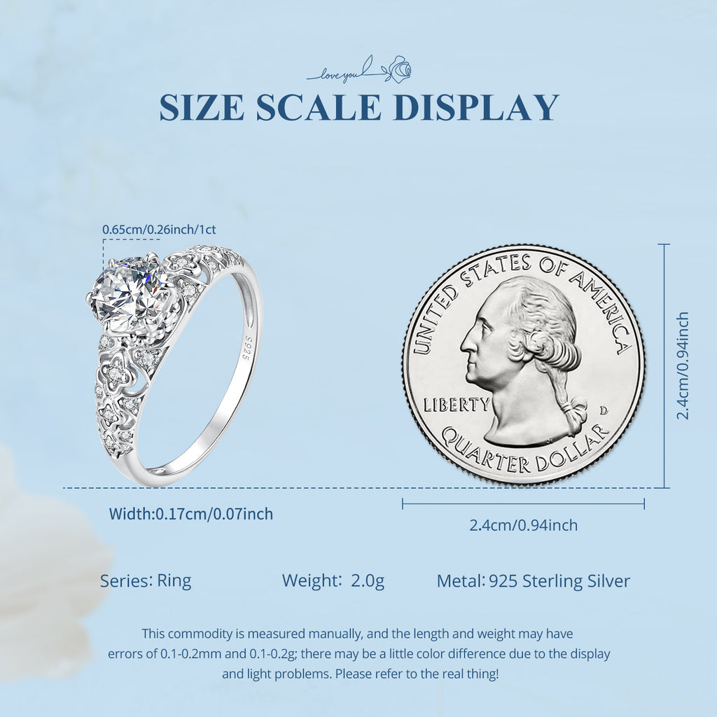 1ct Vintage Solitaire Ring