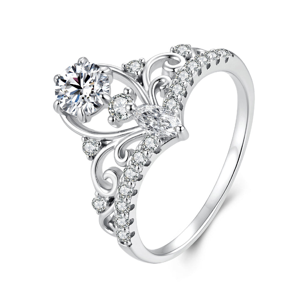 Regal Filigree Crown Ring