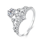 Regal Filigree Crown Ring