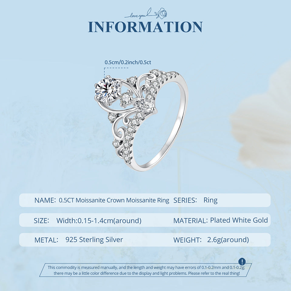 Regal Filigree Crown Ring