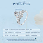 Regal Filigree Crown Ring