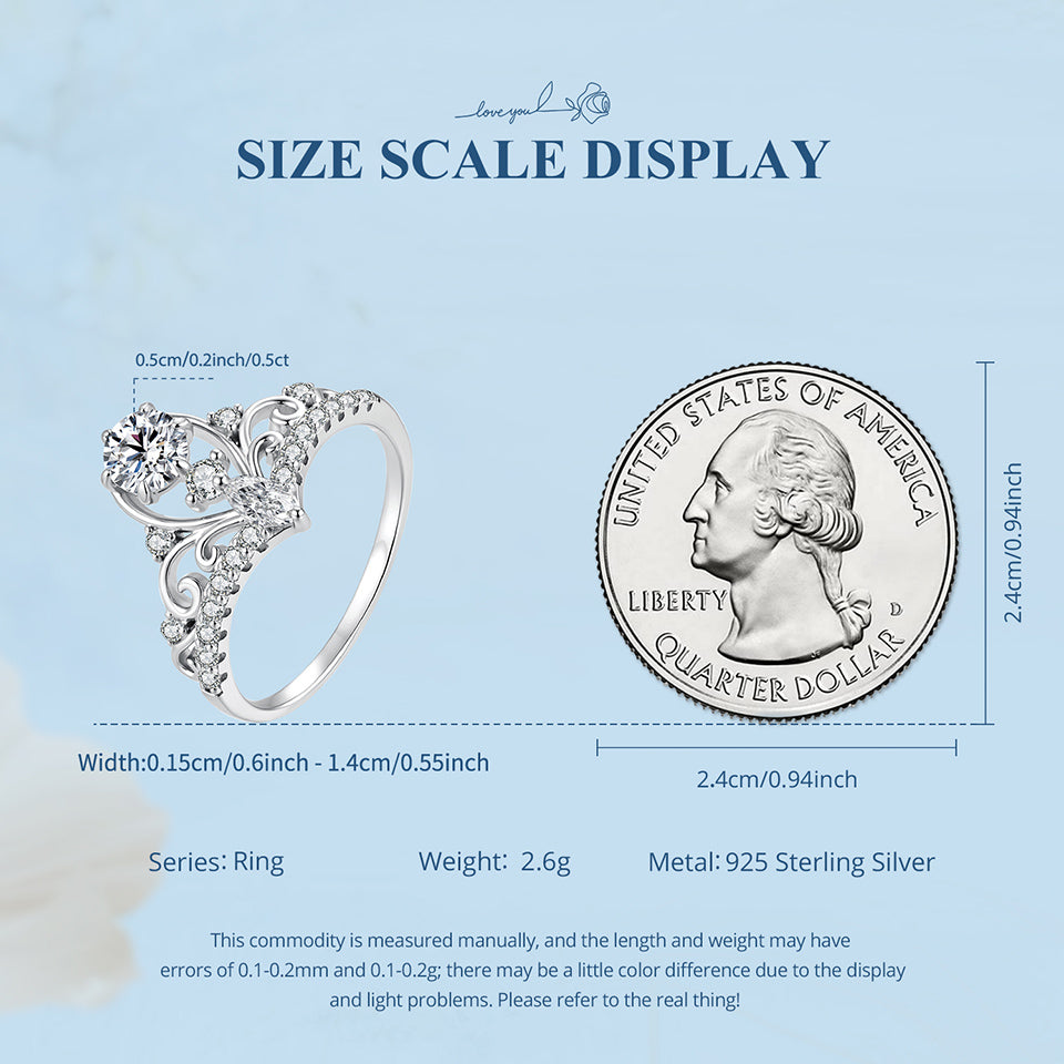 Regal Filigree Crown Ring