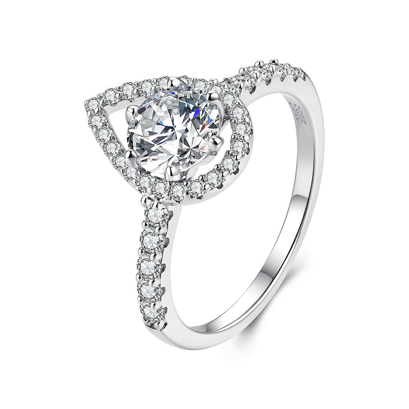 Negative Space Halo Ring