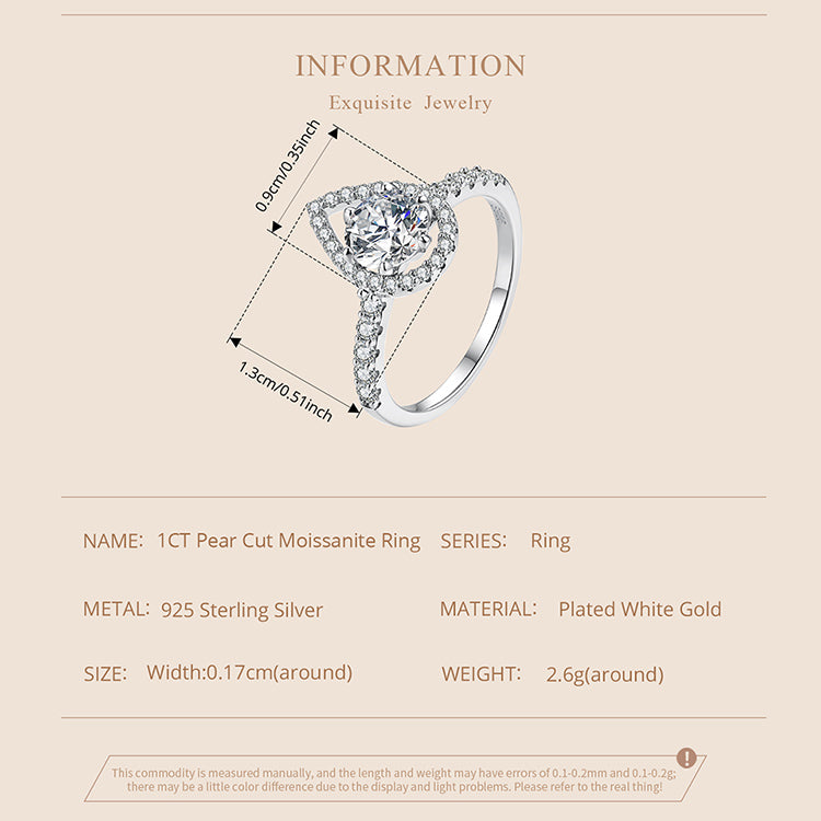 Negative Space Halo Ring