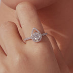 Negative Space Halo Ring