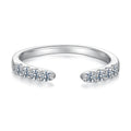 Open-End Moissanite Band|BAMOER