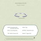 Open-End Moissanite Band|BAMOER