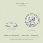 Open-End Moissanite Band|BAMOER