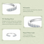 Open-End Moissanite Band|BAMOER