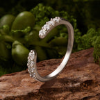 Open-End Moissanite Band|BAMOER