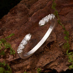 Open-End Moissanite Band|BAMOER