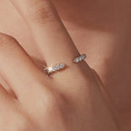 Open-End Moissanite Band|BAMOER