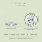 Twin-Stone Open Ring|BAMOER