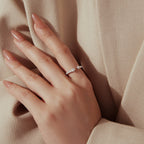 Twin-Stone Open Ring|BAMOER