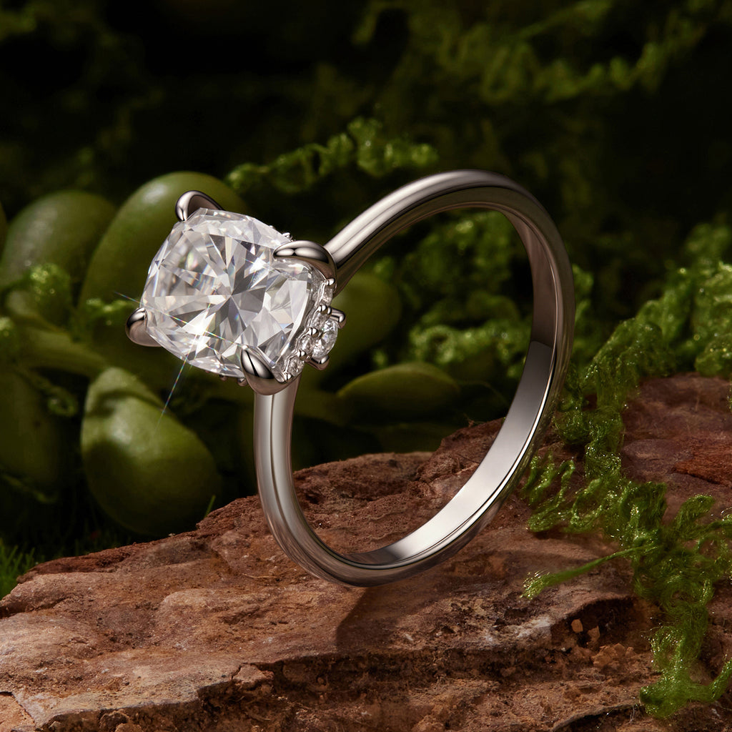 Grand Cushion Statement Ring|BAMOER