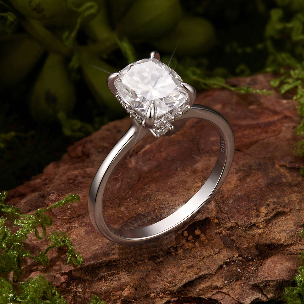 Grand Cushion Statement Ring|BAMOER