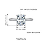 Grand Cushion Statement Ring|BAMOER