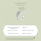 Classic Trilogy Moissanite Ring