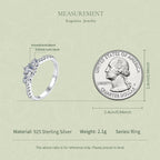 Classic Trilogy Moissanite Ring