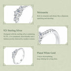 Classic Trilogy Moissanite Ring