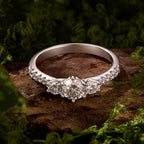 Classic Trilogy Moissanite Ring