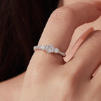 Classic Trilogy Moissanite Ring