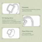 Open Square Pavé Ring