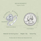 Heart Halo Moissanite Ring