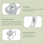 Heart Halo Moissanite Ring